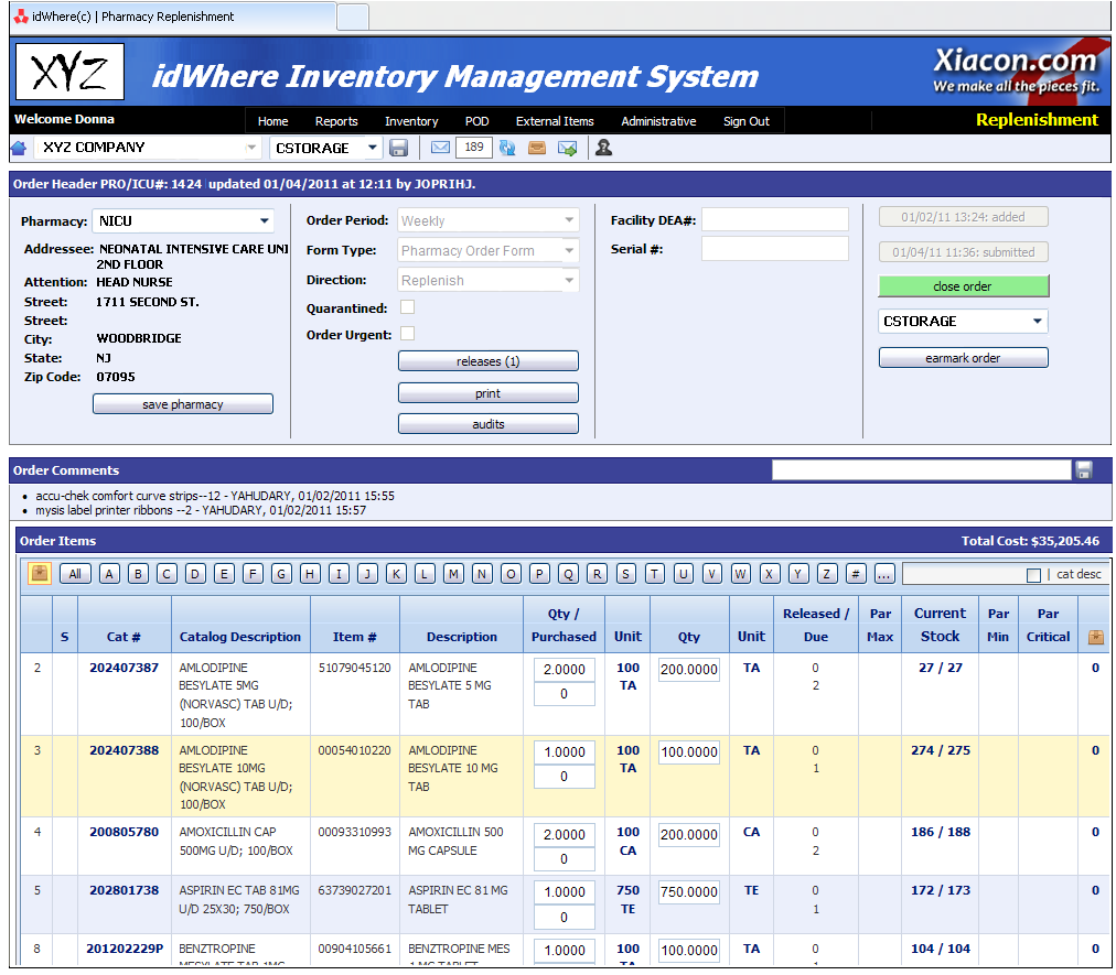 idWhere® Inventory Management System